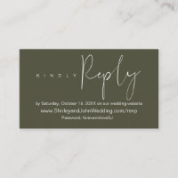 RSVP de Celebração de Casamento Online, Minimalist