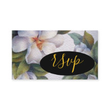 RSVP Floral Branco da Aquarela