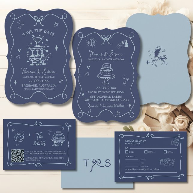 Cartão De Informações RSVP Mão Escrita Arte Escrita Escrita Escrevível A (Criador carregado)