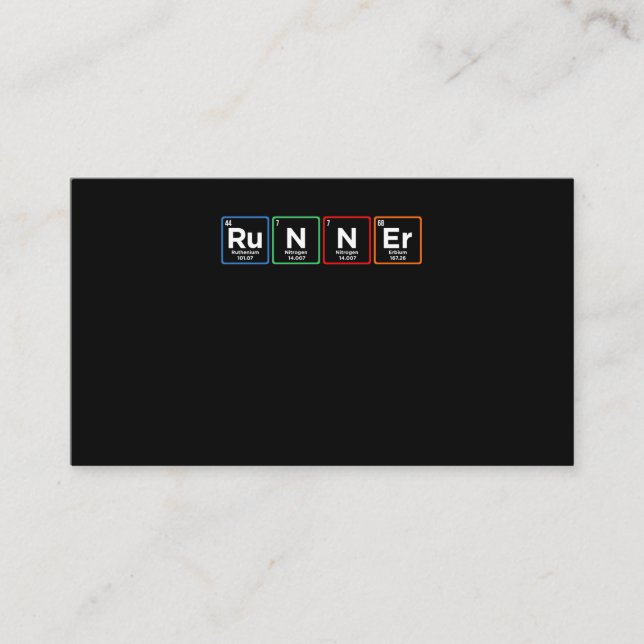 Cartão De Informações Runner Periodically Half Marathon Running Lover Gr (Frente)