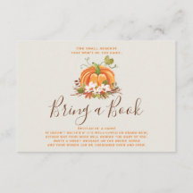 Rustic Pumpkin Traga um livro Fall Autumn Chá