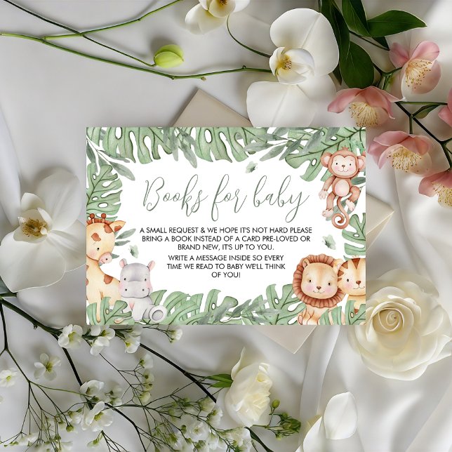 Cartão De Informações Safari Books for Baby Card (Criador carregado)