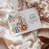 Safari Tropical Jungle Animal Raffle Diapper