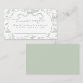 Cartão De Informações Sage Arco Fralda Raffle
