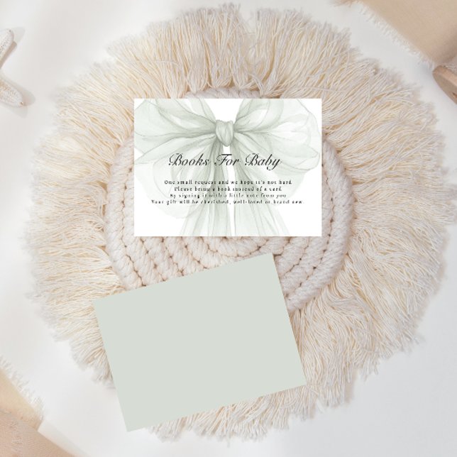 Cartão De Informações Sage Bow Classic Books For Baby (Criador carregado)