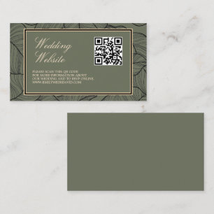 Cartão De Informações Sage Elegant QR Code Classic