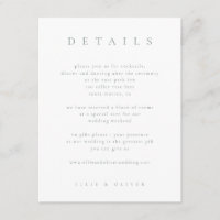 Sage Green & White Boho Details Wedn Modern