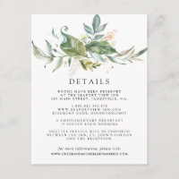 Sage Verde Branco Dourado Detalhes Botânicos para 