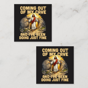 Cartão De Informações Saindo da Minha Caverna A Ressurreição de Jesus 