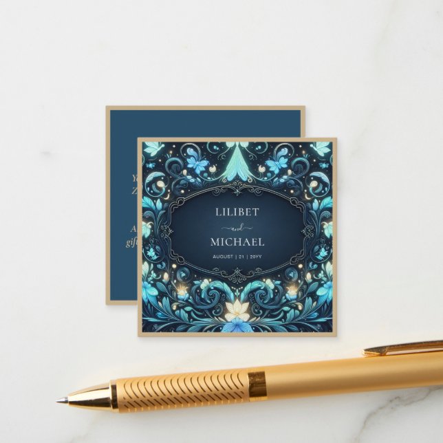 Cartão De Informações Salve Fada Data Conto de Fadas Iluminado Fada (Frente/Verso In Situ)