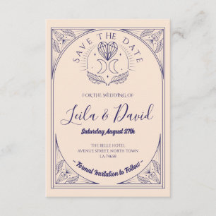 Cartão De Informações Salve O Casamento Da Lua De Tarot Crystal