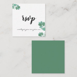 Cartão De Informações Samambaia Moderna Caligrafia Botânica Elegante e T