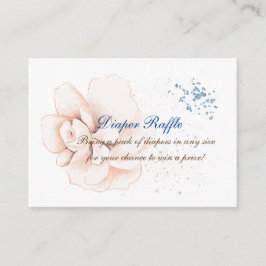 Cartão De Informações Sangue Whimsical: Aquarela Elegante