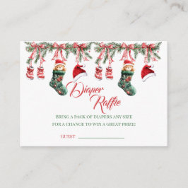 Cartão De Informações Santa Baby Christmas Baby Shower