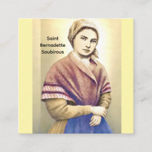 Cartão De Informações Santa Bernadette Soubirous