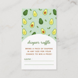 Cartão De Informações Santa Guacamole Chá de fraldas Raffle