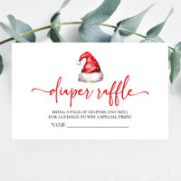 Santa Hat Fralda de Natal Raffle