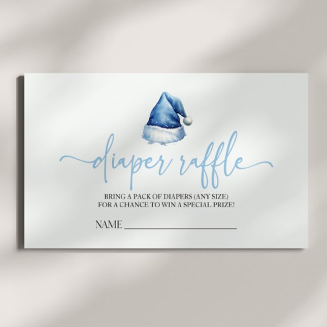 Cartão De Informações Santa Hat Fralda de Natal Raffle (Criador carregado)