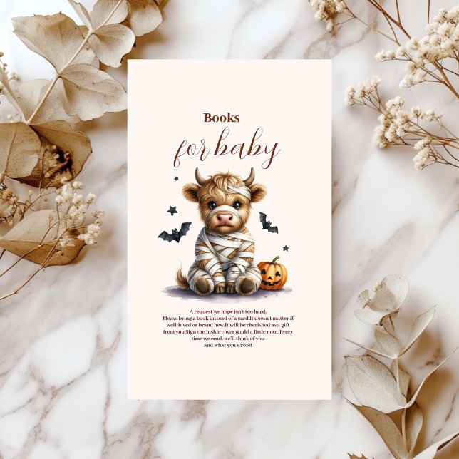 Cartão De Informações Santa Vaca Pequenos Livros de Halloween para Bebê (Criador carregado)