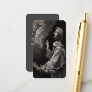 Cartão De Informações Santo Francisco de Assisi Serenity Prayer