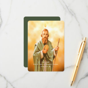 Cartão De Informações Santo Jude Prayer