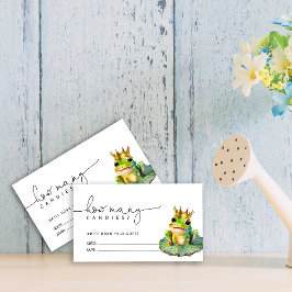 Cartão De Informações Sapo Príncipe Adivinha Quantas Canções