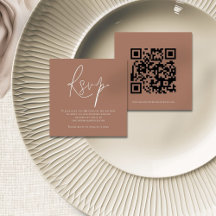 Script de Código QR Casamento de Invólucro RSVP Ma