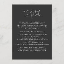Script Font Modern Wedding Black and White