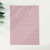 Script Whimsical | Detalhes do Rosa Dusty