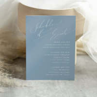 Script Whimsical | Ocasião Azul Dusty