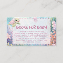 Sea Turtle Baby Shower Books for Baby