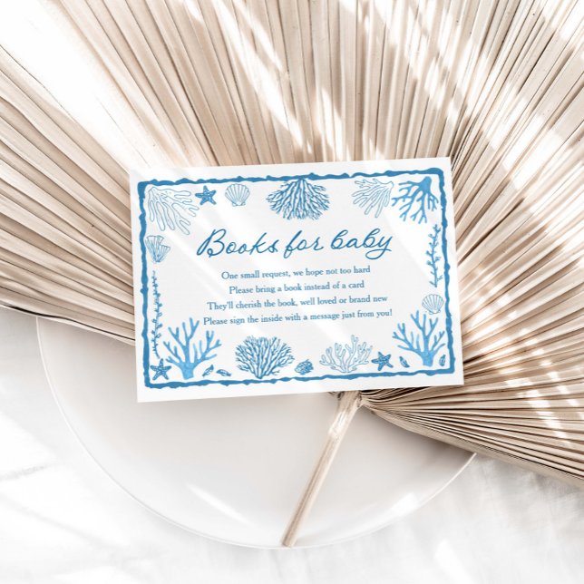 Cartão De Informações Sea You Soon Baby Shower Books For Baby  (Criador carregado)