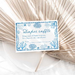 Cartão De Informações Sea You Soon Baby Shower Diaper Raffle