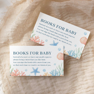 Cartão De Informações Sea You Soon Ocean Livros Para Bebê Chuvinha de Li