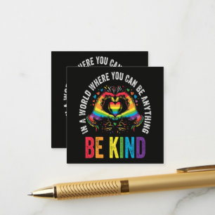 Cartão De Informações Seja Orgulho Gentil Mês LGBT