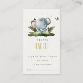 Cartão De Informações Selva Selvagem Selvagem Fralda Chá de fraldas Raff