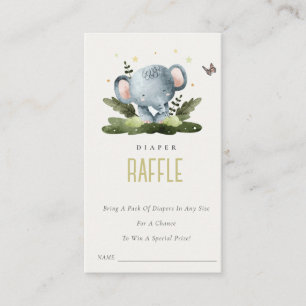 Cartão De Informações Selva Selvagem Selvagem Fralda Chá de fraldas Raff