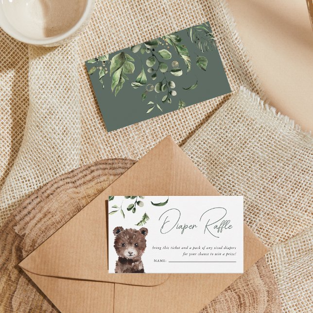 Cartão De Informações Selva Selvagem Selvagem | Fralda de Chá de fraldas (Criador carregado)