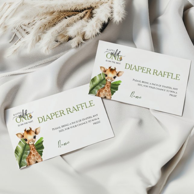 Cartão De Informações Selvagem de Chás de fraldas Selvagens Selvagens Se (Criador carregado)