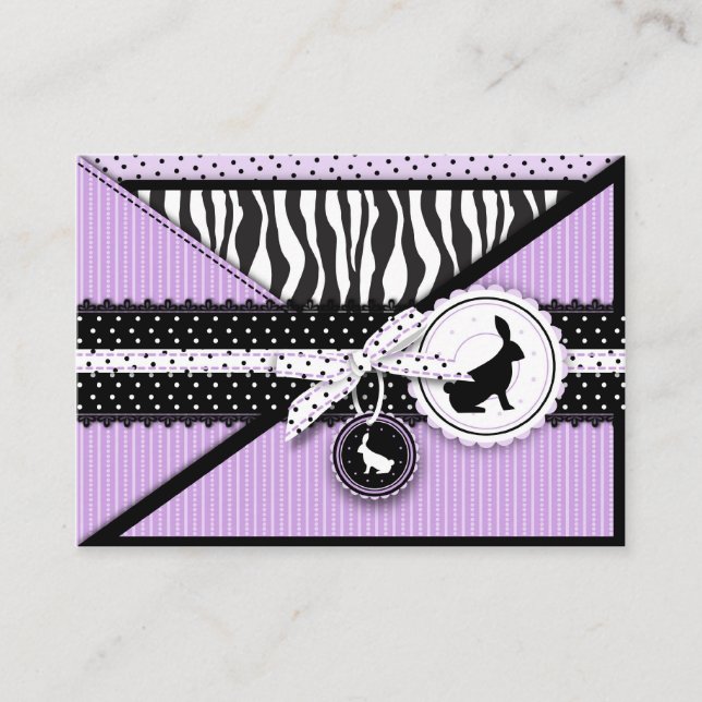 Cartão De Informações Selvagem Sobre O Lembrete De Bunnies Notecard (Frente)