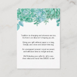 Cartão De Informações Sem Êxito Sem tag de solicitação de Chá de panela