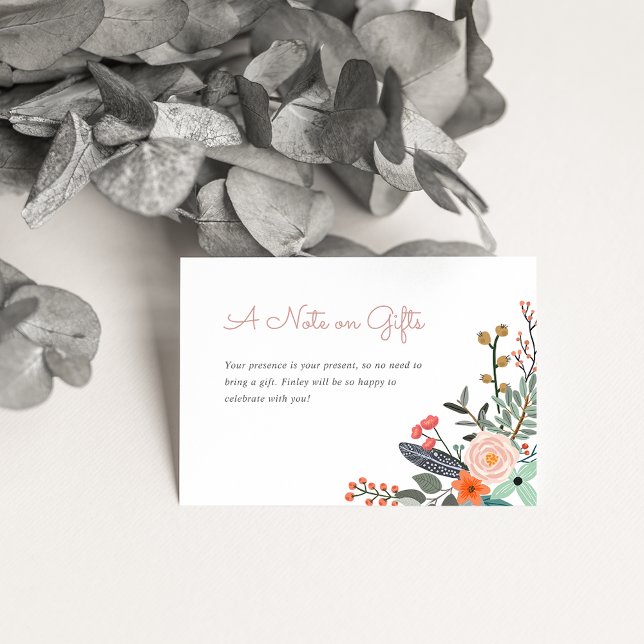 Cartão De Informações Sem presentes de aniversário de criança (Criador carregado)