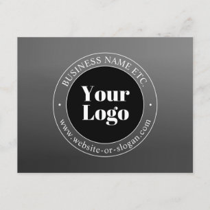Cartão De Informações Seu logotipo ou design de negócios & texto editáve
