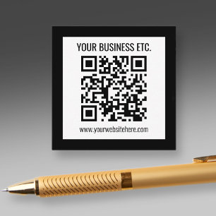Cartão De Informações Seu Nome Comercial & Código QR Editável