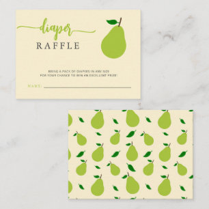 Cartão De Informações Sexo Carimbo de Fralda de Pear Neutro
