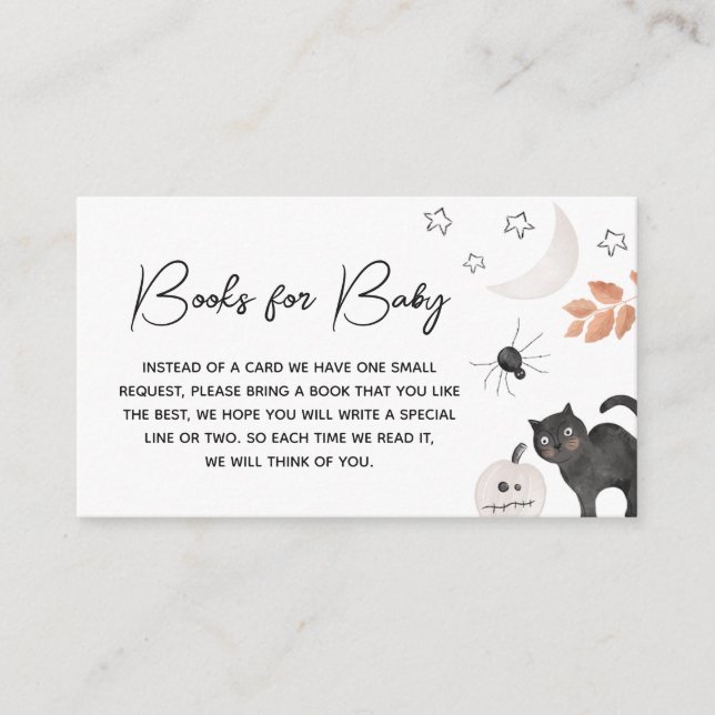 Cartão De Informações Sexo Neutro Um Pequeno Livro para Bebê (Frente)