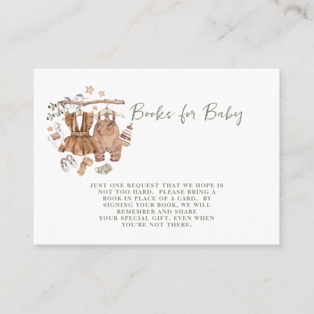 Cartão De Informações Sexo Revelar Livros De Linha De Vínculo Para Bebê (Frente)