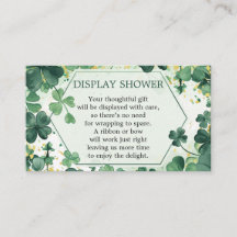 Shamrock Lucky in Love Bridal Display Chá