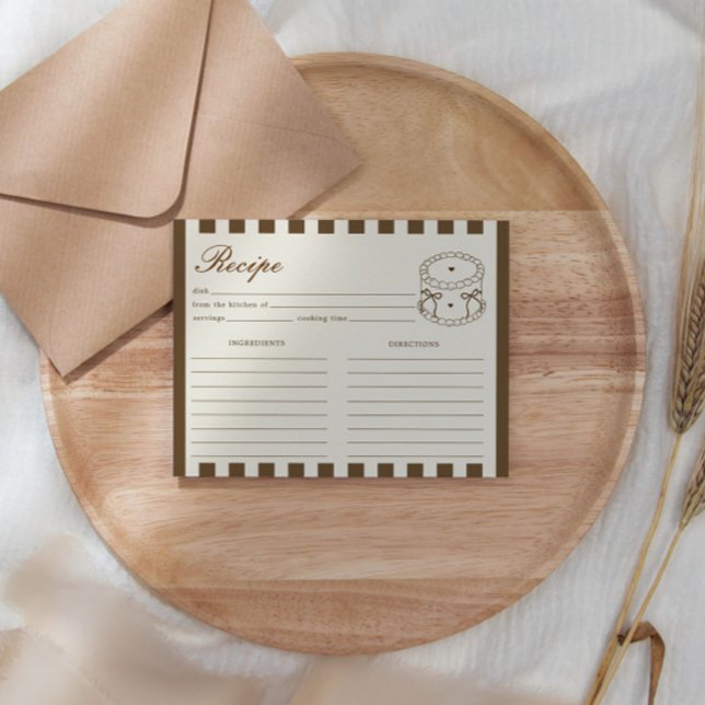 Cartão De Informações She's A Tini Bit Older Coffee Cake Birthday Recipe (Criador carregado)