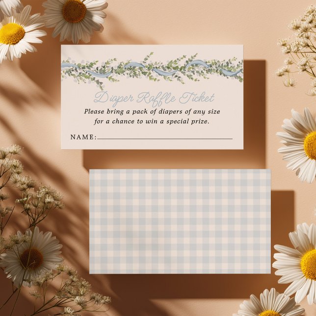 Cartão De Informações Silly Goose Baby Shower Diaper Raffle (Criador carregado)